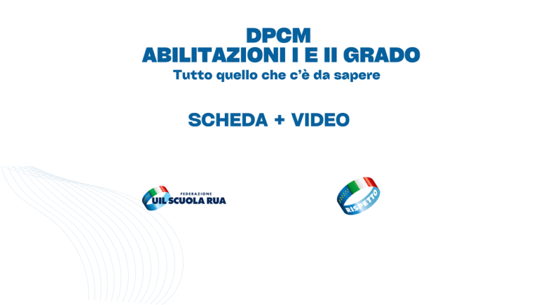 DPCM PERCORSI ABILITANTI I E II GRADO – SCHEDA UIL